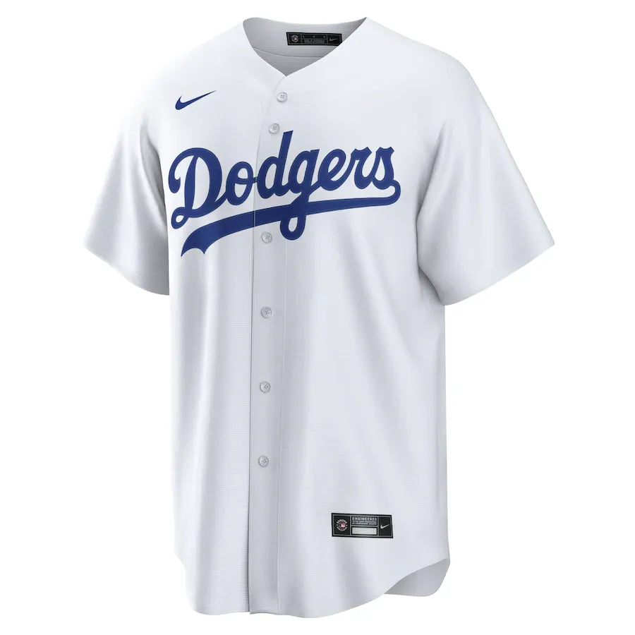 Jersey MLB Los Angeles Dodgers I Torcedor Masculina Branca Mookie Betts 50