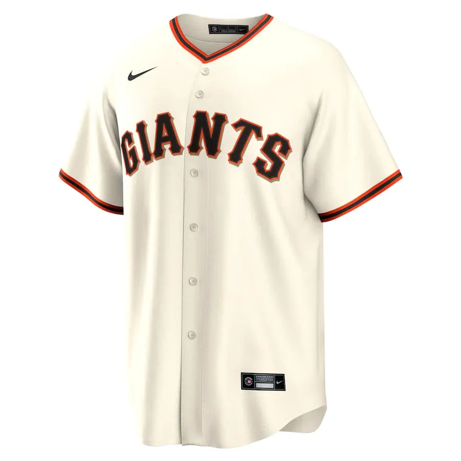 Jersey MLB San Francisco Giants I Torcedor Masculina Bege Buster Posey 28