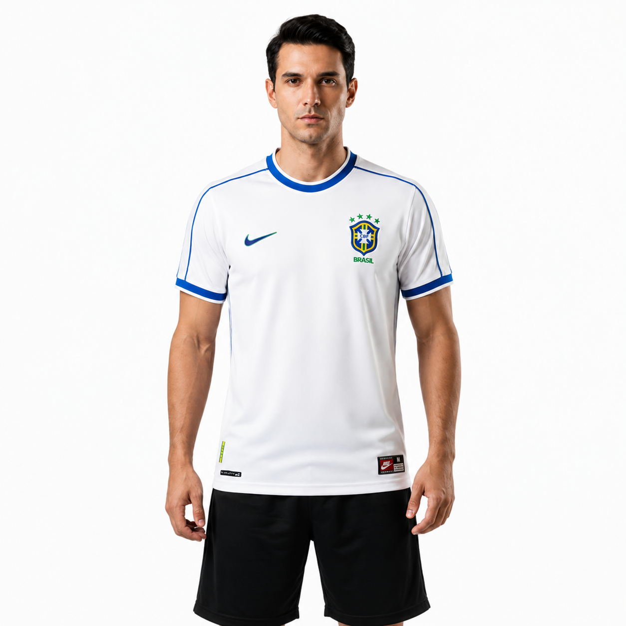 Camisa Retro Seleção Brasil 1998/99 I Brazil White