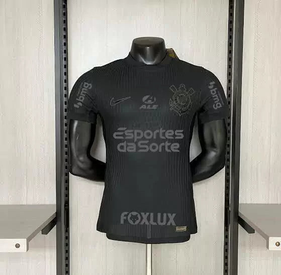 Corinthians Black 2024/25 Sponsor -  Player Slim Fit