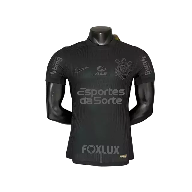 Corinthians Black 2024/25 Sponsor -  Player Slim Fit