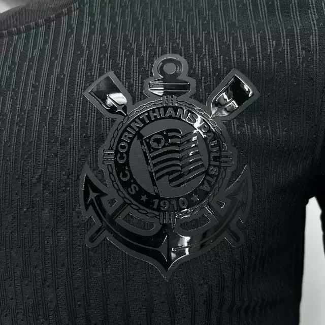 Corinthians Black 2024/25 Sponsor -  Player Slim Fit