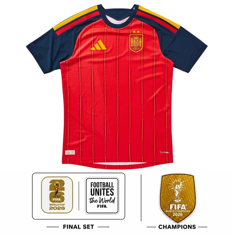 Spain Home 26/27 Jersey - Player Version World Cup Champion - Slim Fit