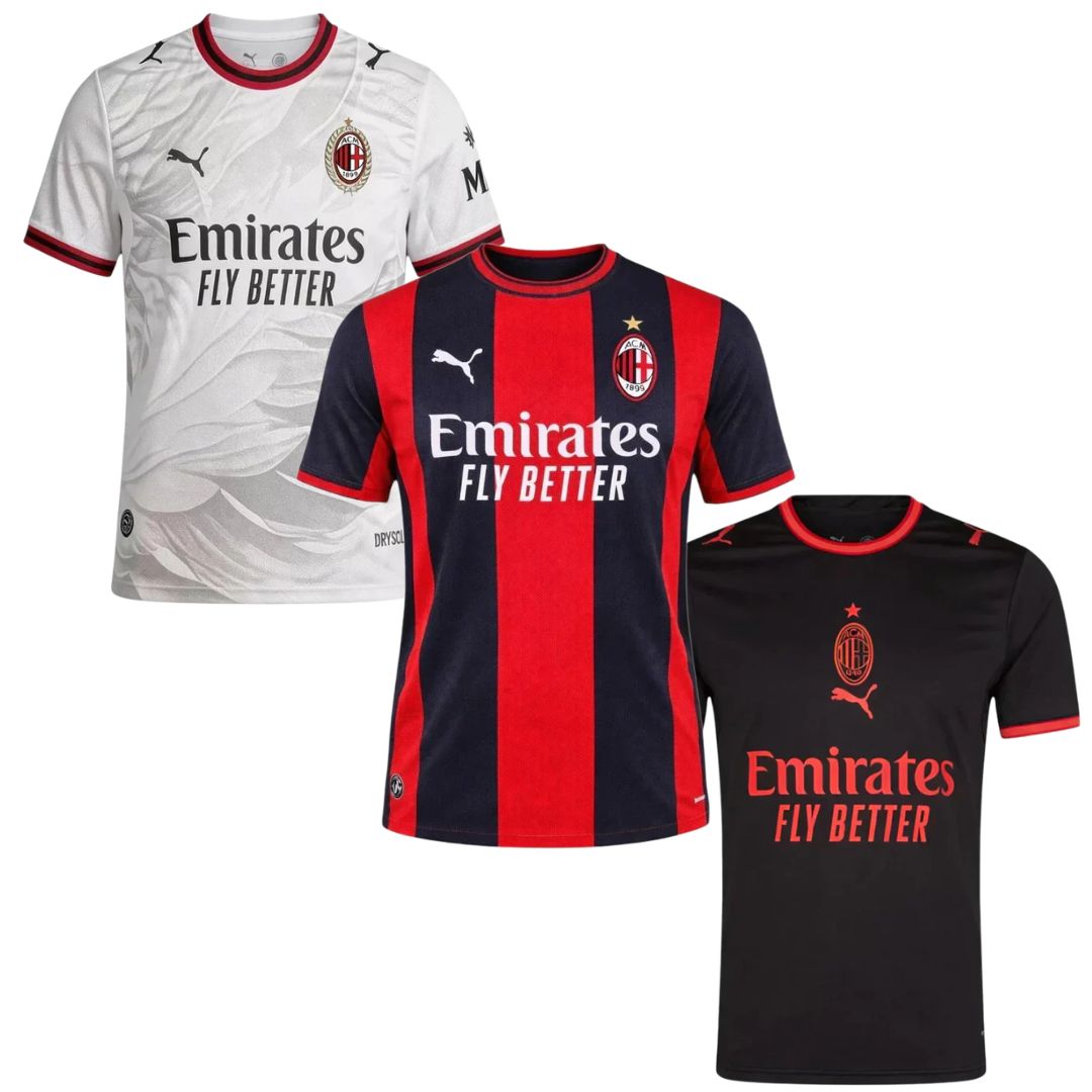 AC Milan Home, Away and Third 26/27 Bundle - TrophyNations