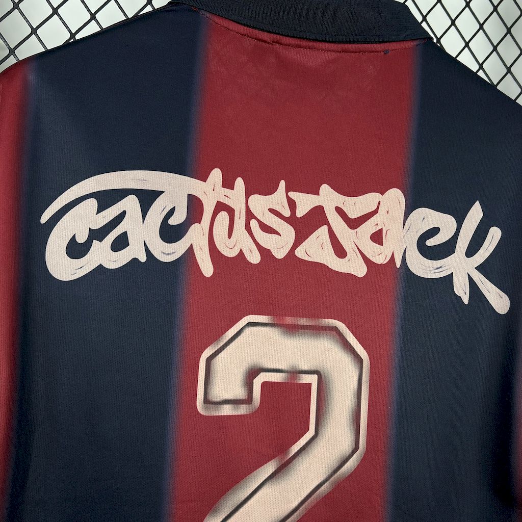 CJ x x Barcelona Retro 2000/01 Home Skeleton jersey