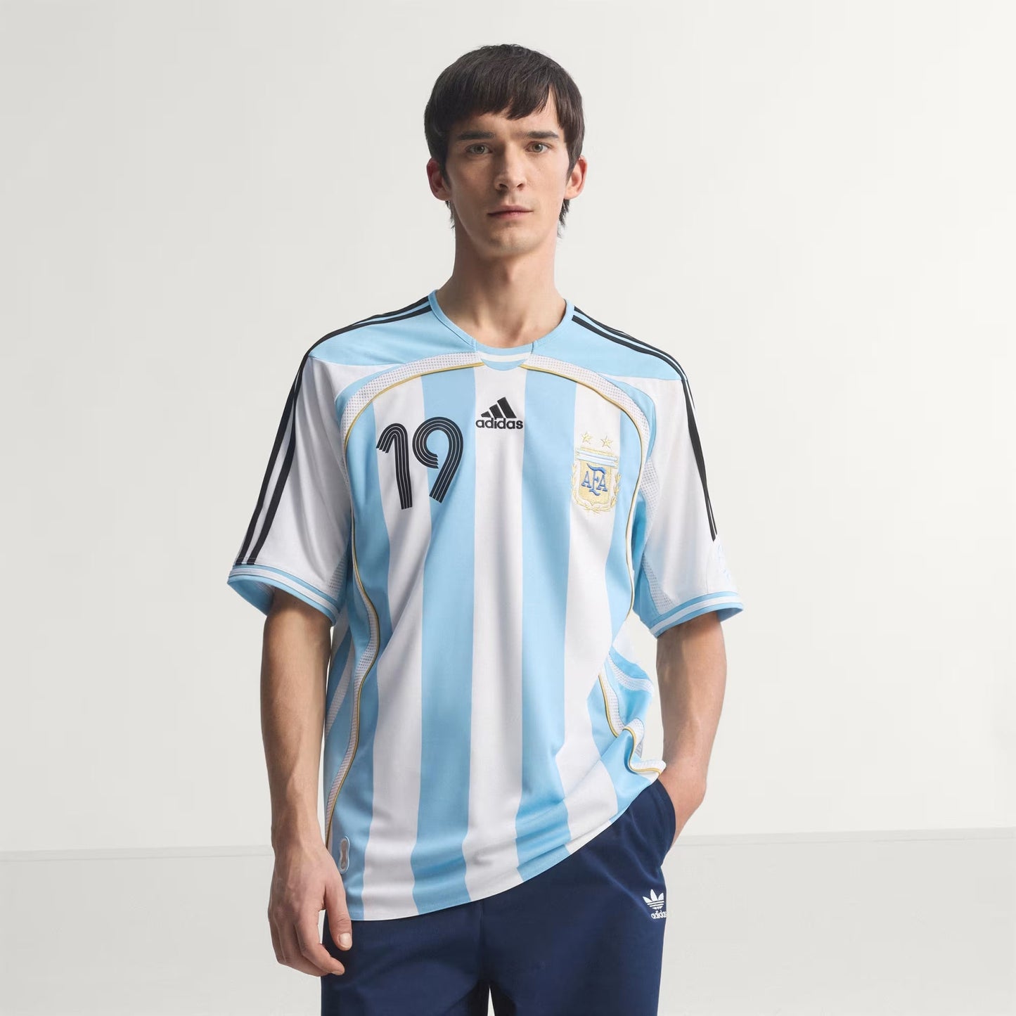 Argentina Home Jersey 2006 Messi #19 - Retro