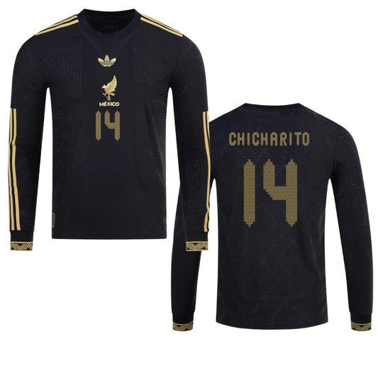 Mexico Chicharito 2025 Special Edition Long Sleeve Authentic Player [Slim Fit] Player Third Jersey by