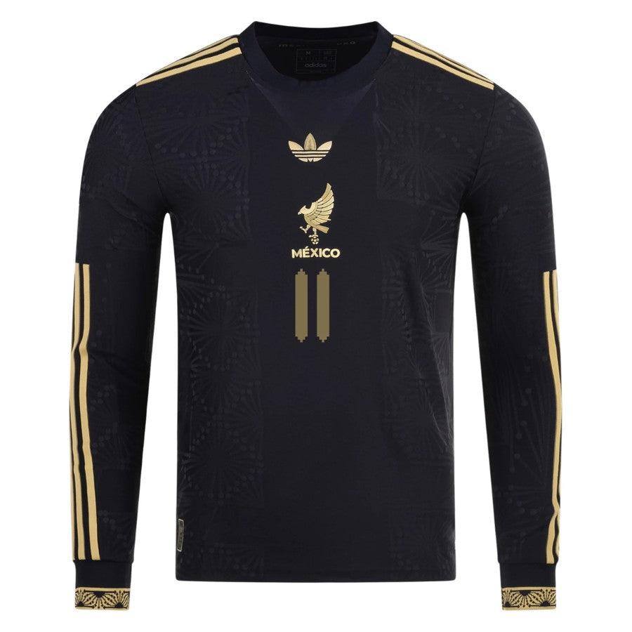 Mexico Santiago Giménez 2025 Special Edition Long Sleeve Authentic Player [Slim Fit] Player Third Jersey by