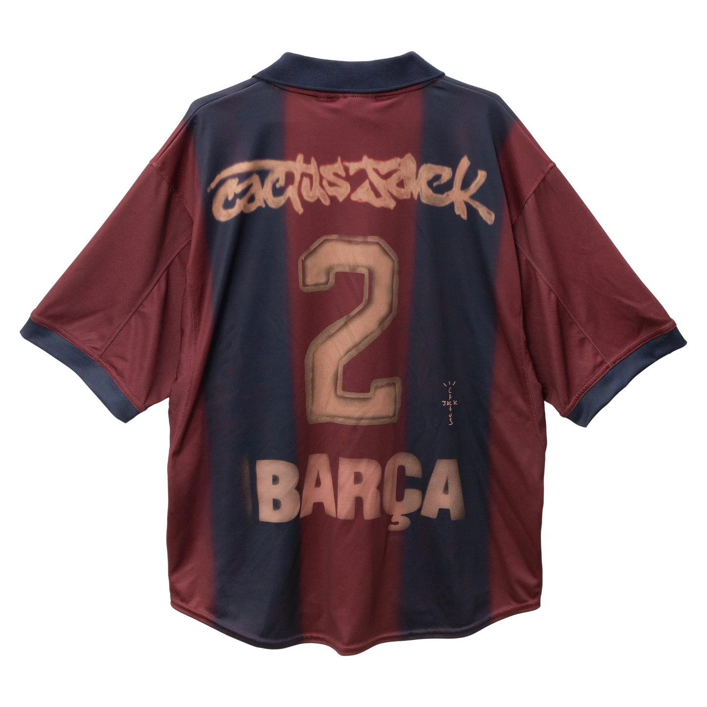 CJ x x Barcelona Retro 2000/01 Home Skeleton jersey