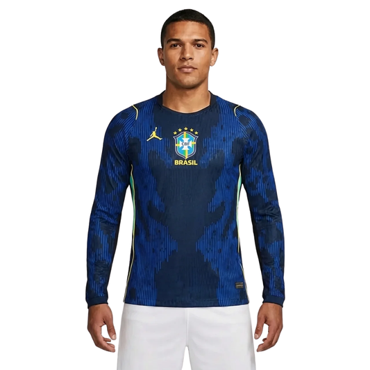 Brazil 2026 Away Player Version Long-Sleeve Jersey [Slim Fit]