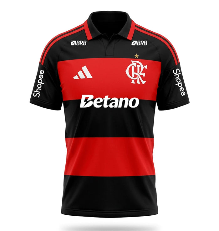 Flamengo 26/27 Home Jersey #10 ARRASCAETA- with Sponsors - Fan Version
