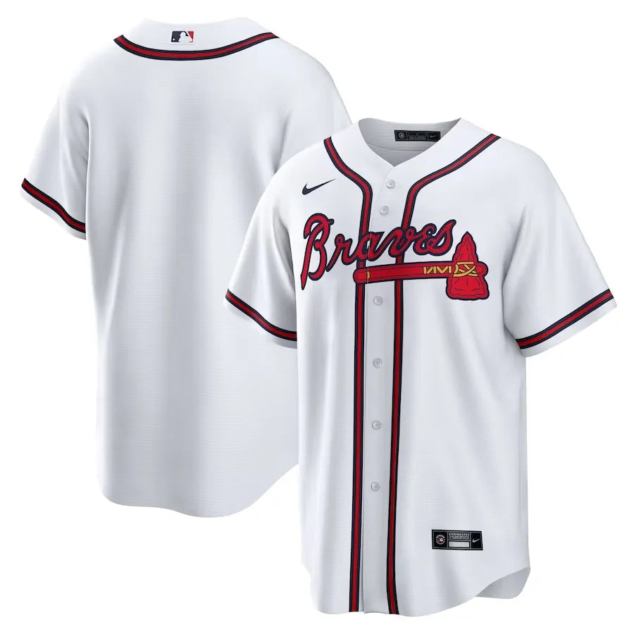 Jersey MLB Atlanta Braves I Torcedor Masculina Branca