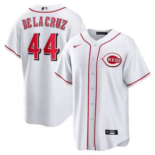 Jersey MLB Cincinnati Reds Home Torcedor Masculina Branca Elly De La Cruz 44
