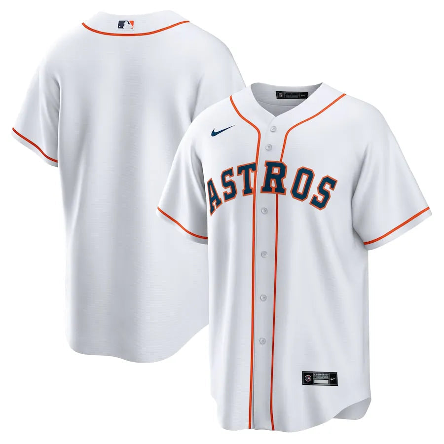 Jersey MLB Houston Astros White Home Torcedor Masculina Branca
