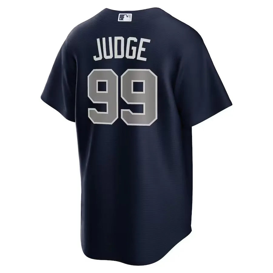 Jersey MLB New York Yankees Alternativa Torcedor Masculina Azul Marinho Aaron Judge 99