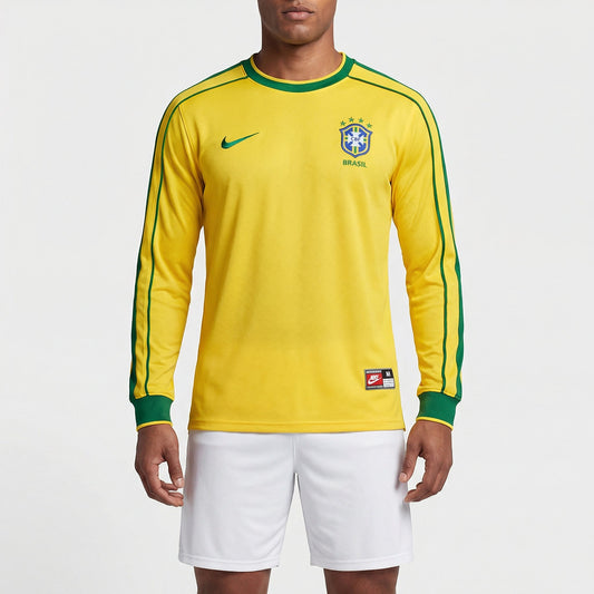Jersey Brasil Retro 1998 Longsleeve Fan