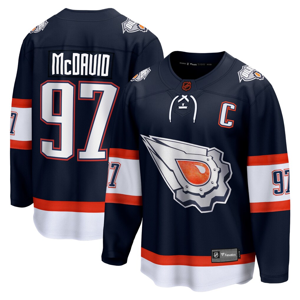 Men's Edmonton Oilers Connor McDavid Navy Special Edition 2.0 Breakaway